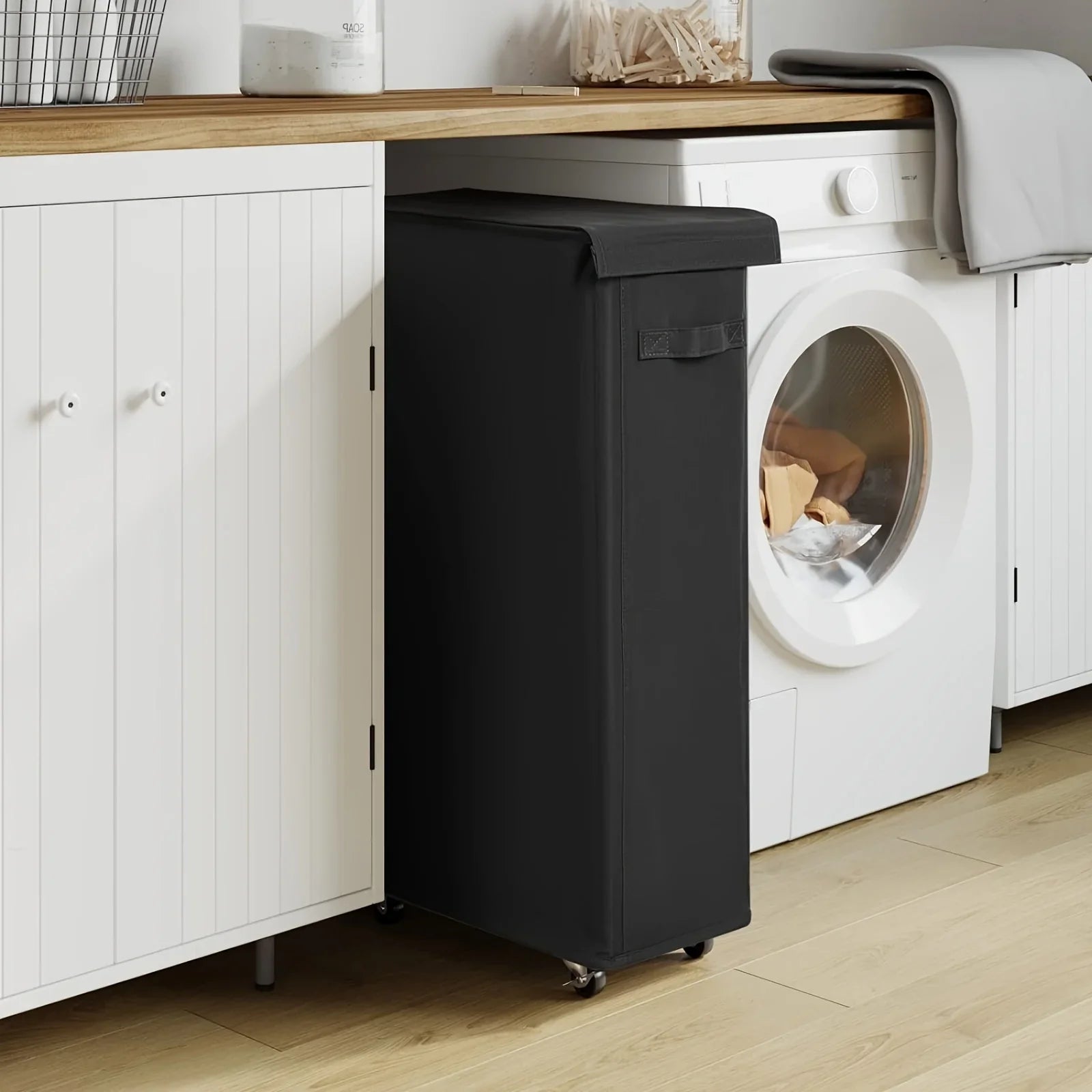 Panier à linge noir