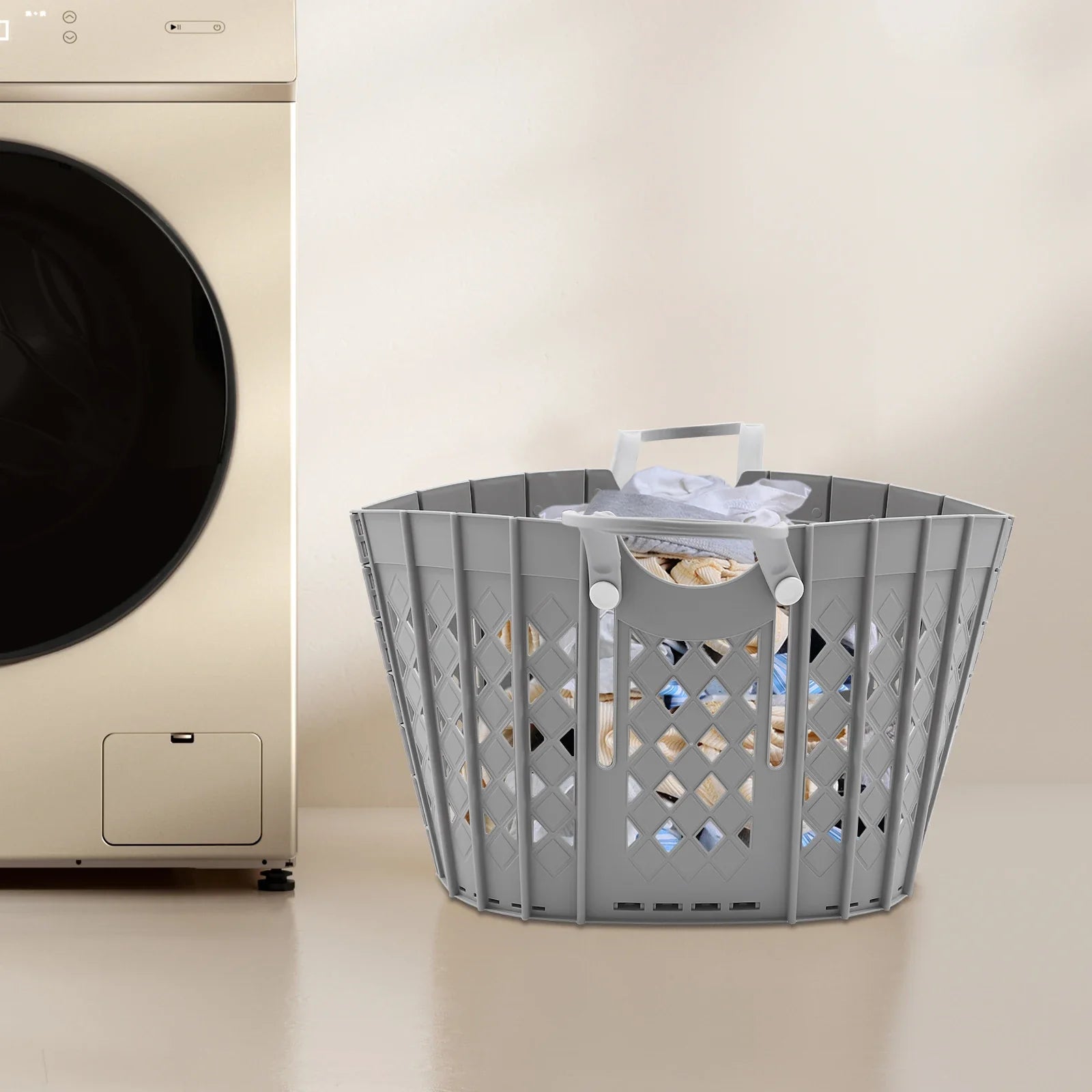 Panier à linge en plastique