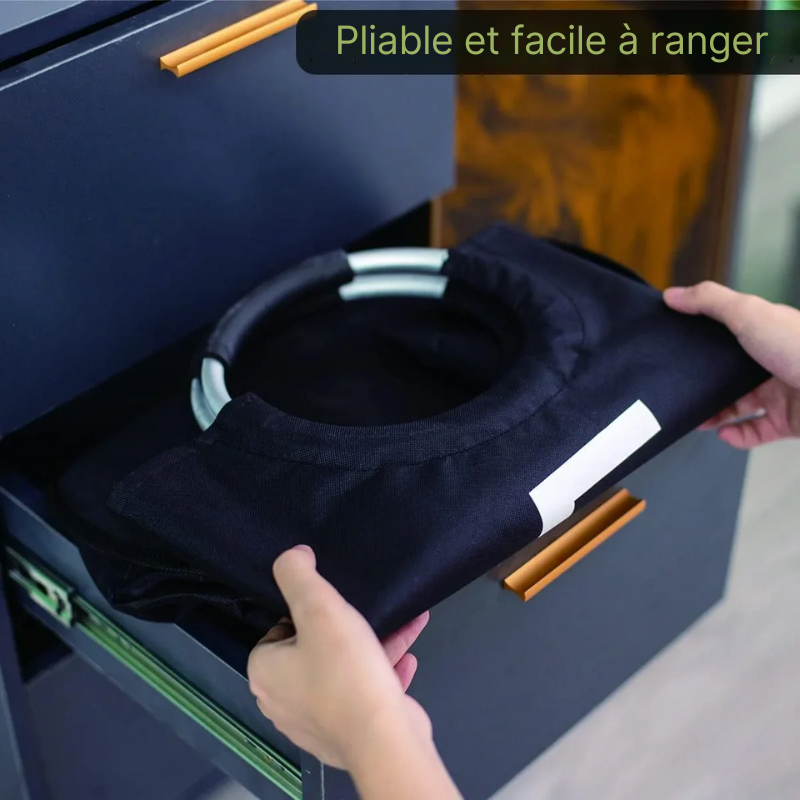 Grand panier à linge pliable en tissu imperméable