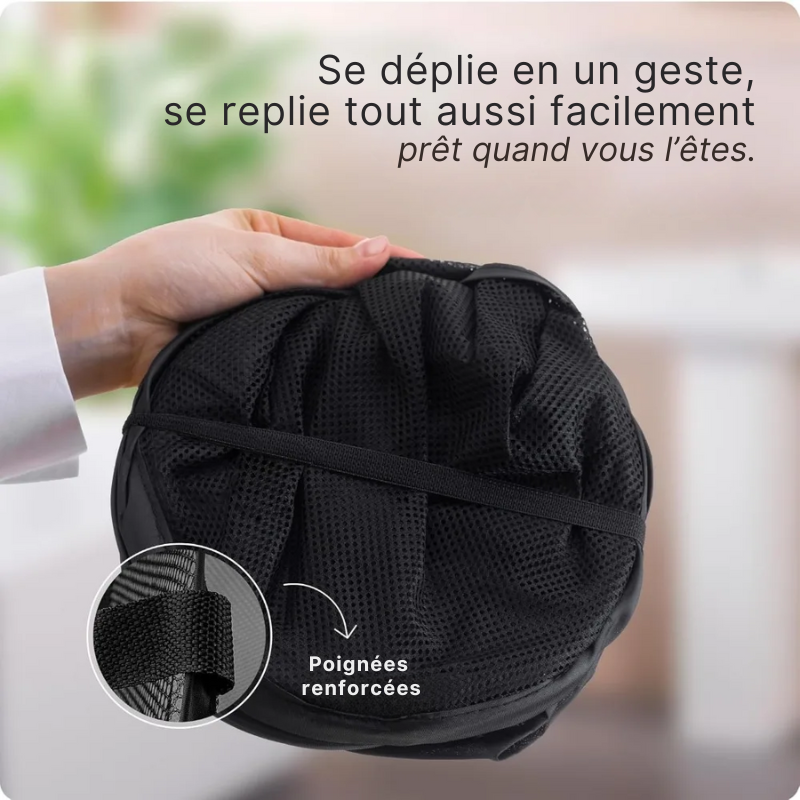 Panier à linge pliable en maille respirante