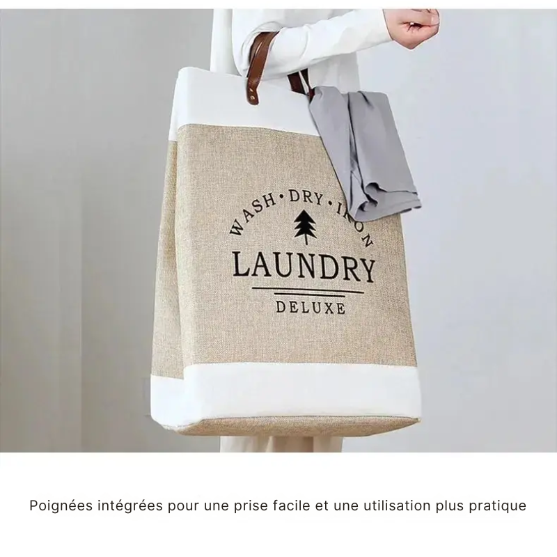 Panier à linge en tissu pliable grand format