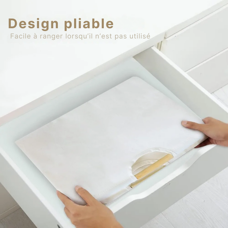 Panier à linge en coton pliable et imperméable