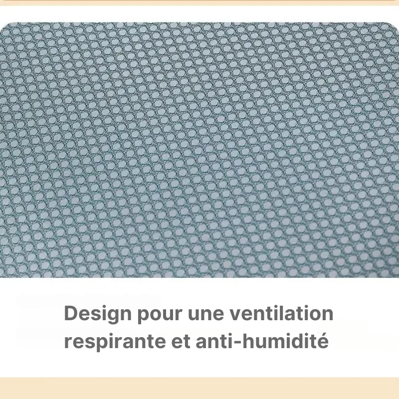 Panier à linge rectangulaire pliable en tissu maille polyester