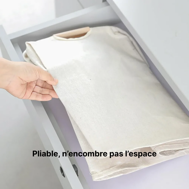 Panier à linge en coton pliable et imperméable