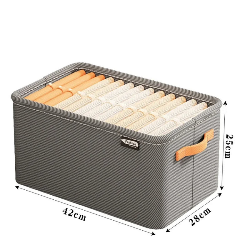 Panier de rangement pliable avec couvercle