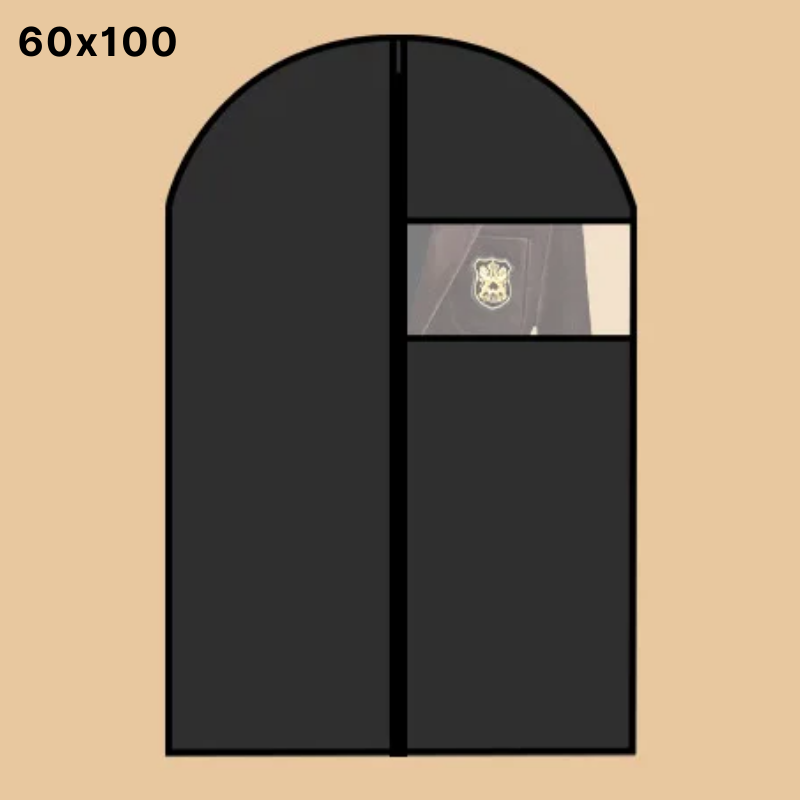 Housse de protection pour vêtements avec fermeture zippée