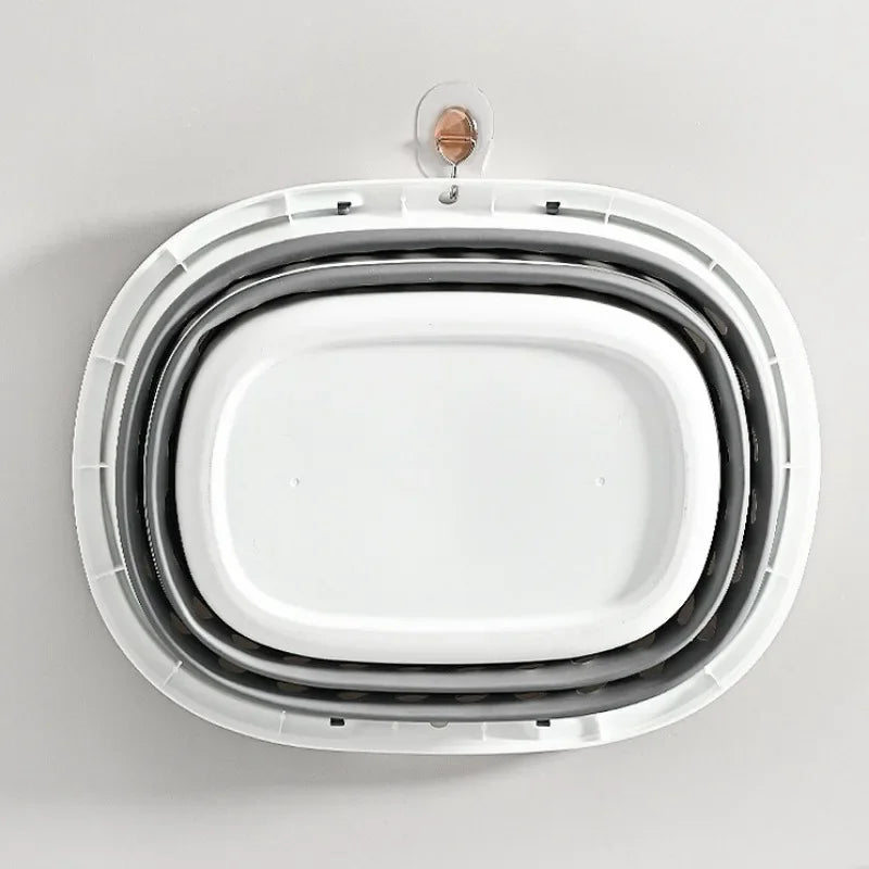 Panier à linge pliable 16L en plastique rigide