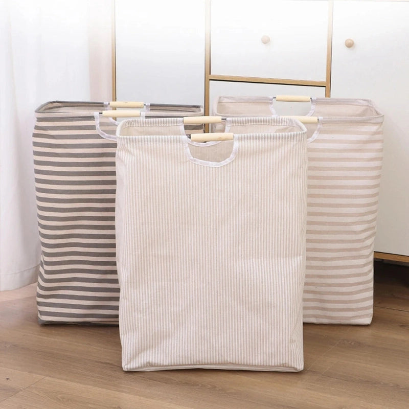 Panier à linge en tissu coton pliable imperméable