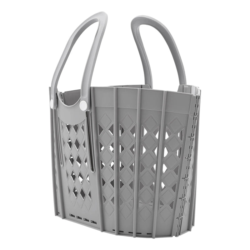 Panier à linge plastique pliable avec poignées réglables