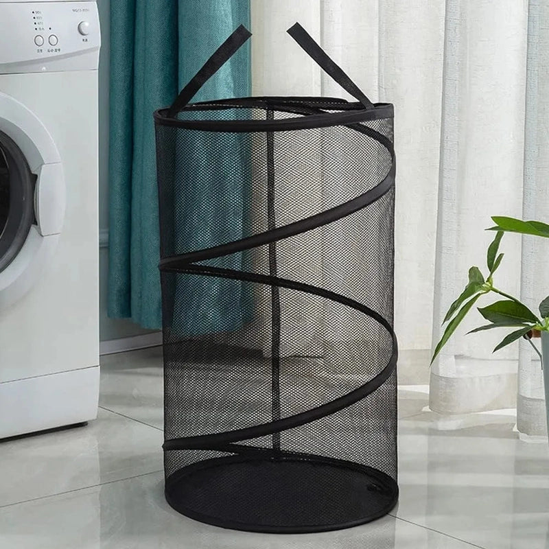 Panier à linge pliable en maille aérée