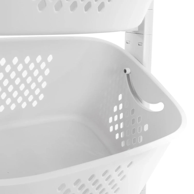 Panier chariot mural 3 niveaux en plastique