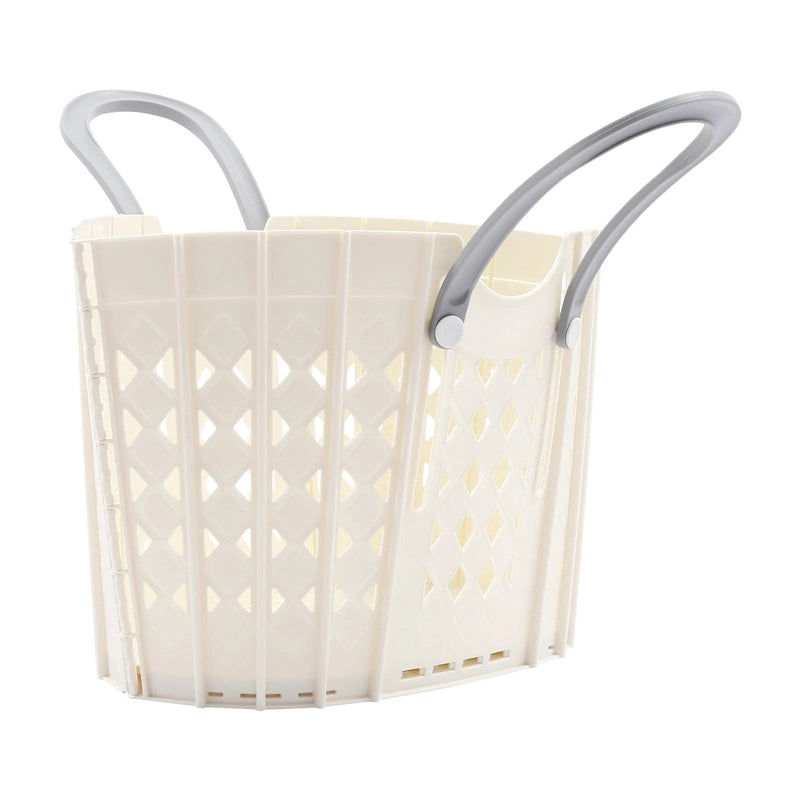 Panier à linge plastique pliable avec poignées réglables