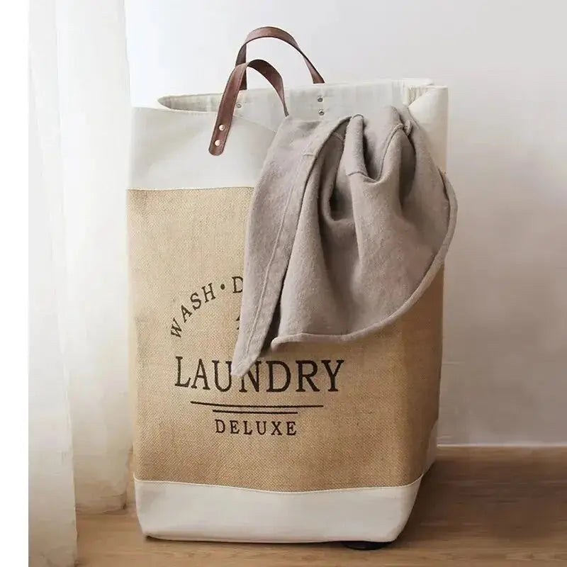 Panier à linge en tissu pliable grand format