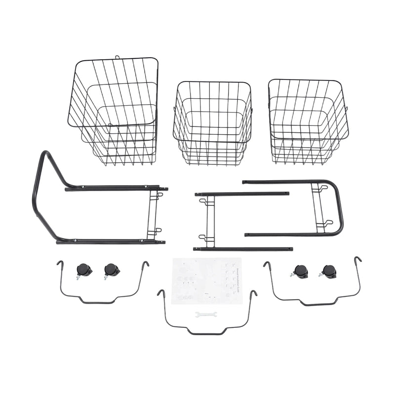 Panier à linge 3 niveaux avec roulettes