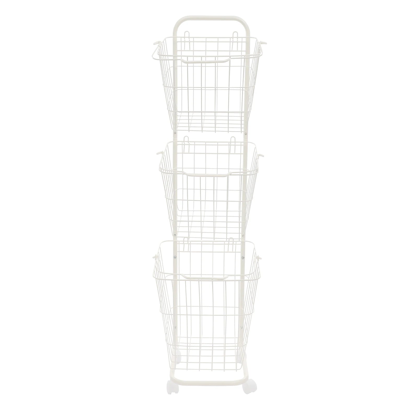 Panier à linge 3 niveaux avec roulettes