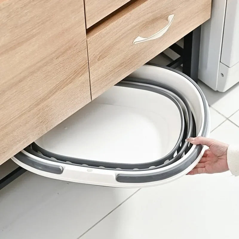 Panier à linge pliable 16L en plastique rigide