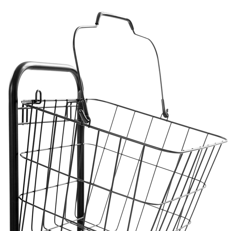 Panier à linge 3 niveaux avec roulettes