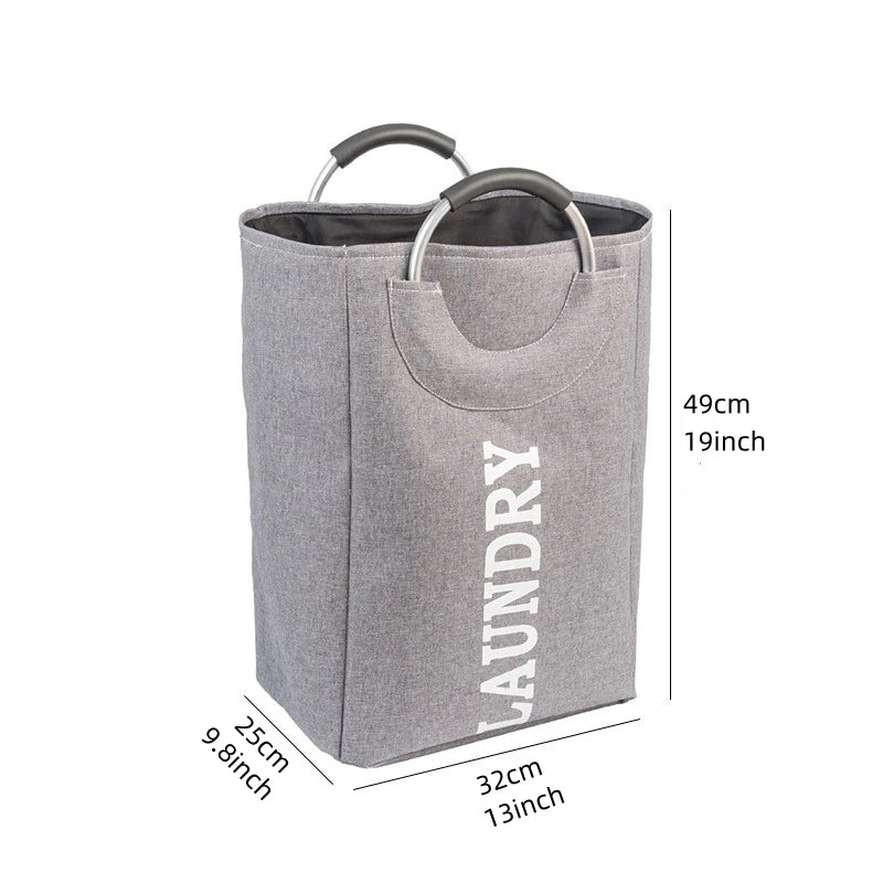Grand panier à linge en tissu pliable