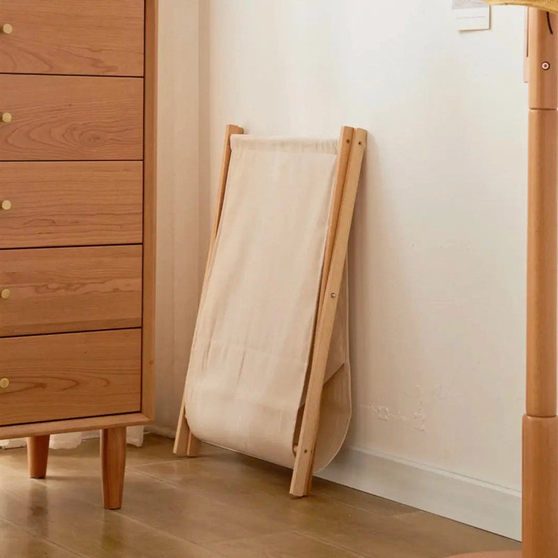 Panier à linge pliable en bambou