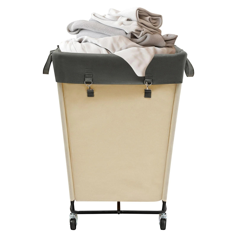Panier à linge en tissu XXL 210L sur roulettes grande capacité, imperméable