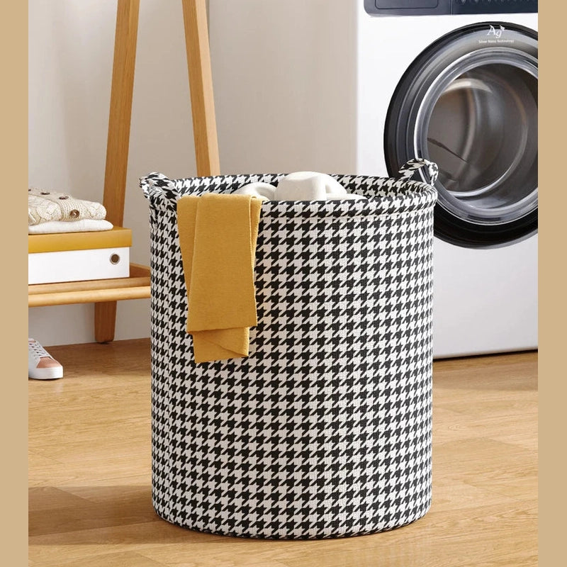 Panier à linge pliable en coton