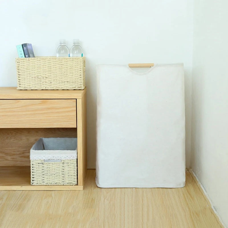 Panier à linge pliable grande capacité avec poignées