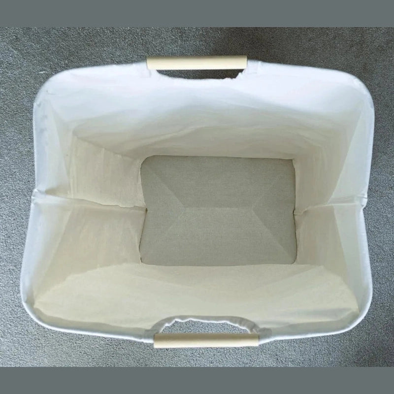 Panier à linge en coton pliable et imperméable
