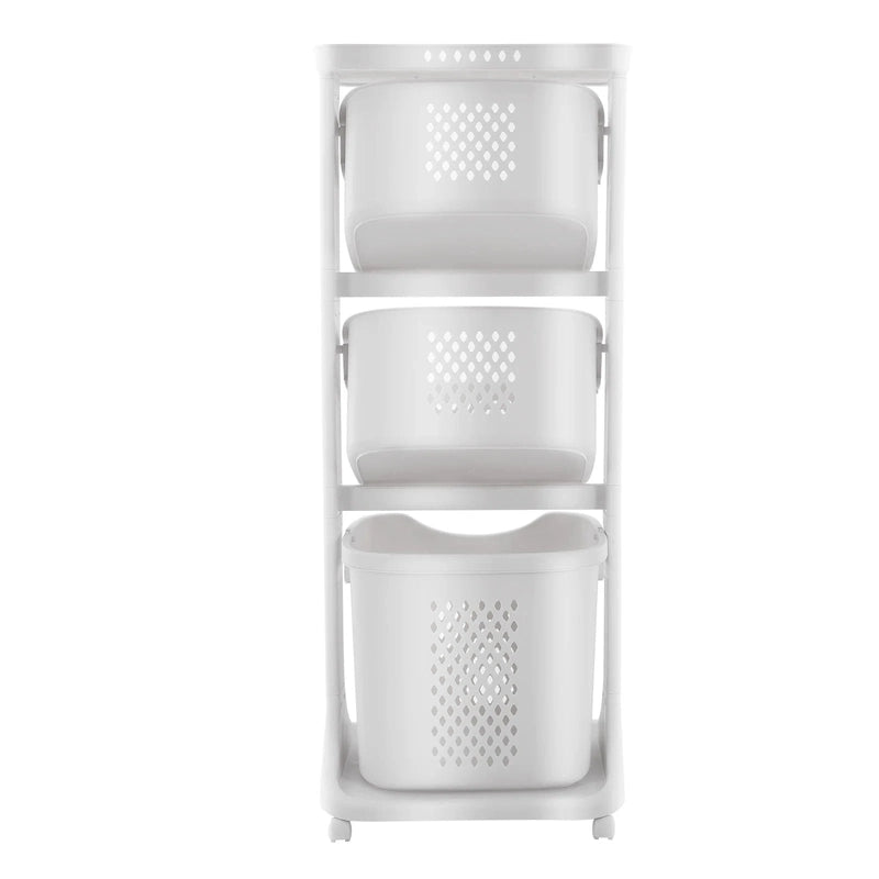 Panier chariot mural 3 niveaux en plastique