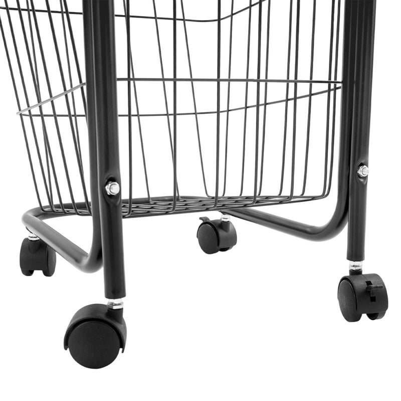 Panier à linge 3 niveaux avec roulettes