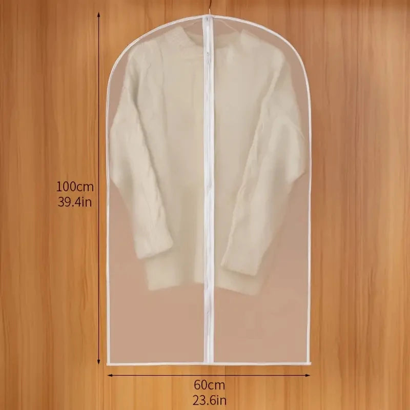 Housse de protection pour vêtements avec fermeture zippée