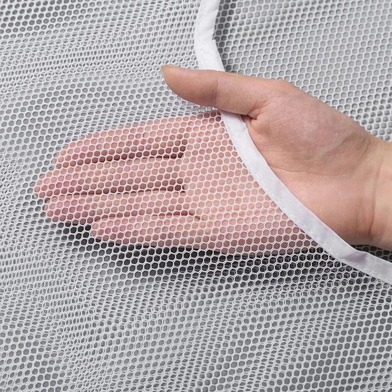 Panier à linge en maille mural pliable