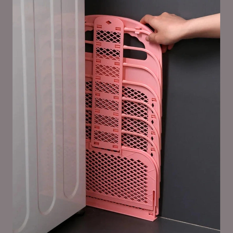 Panier à linge mural pliable en plastique - compact