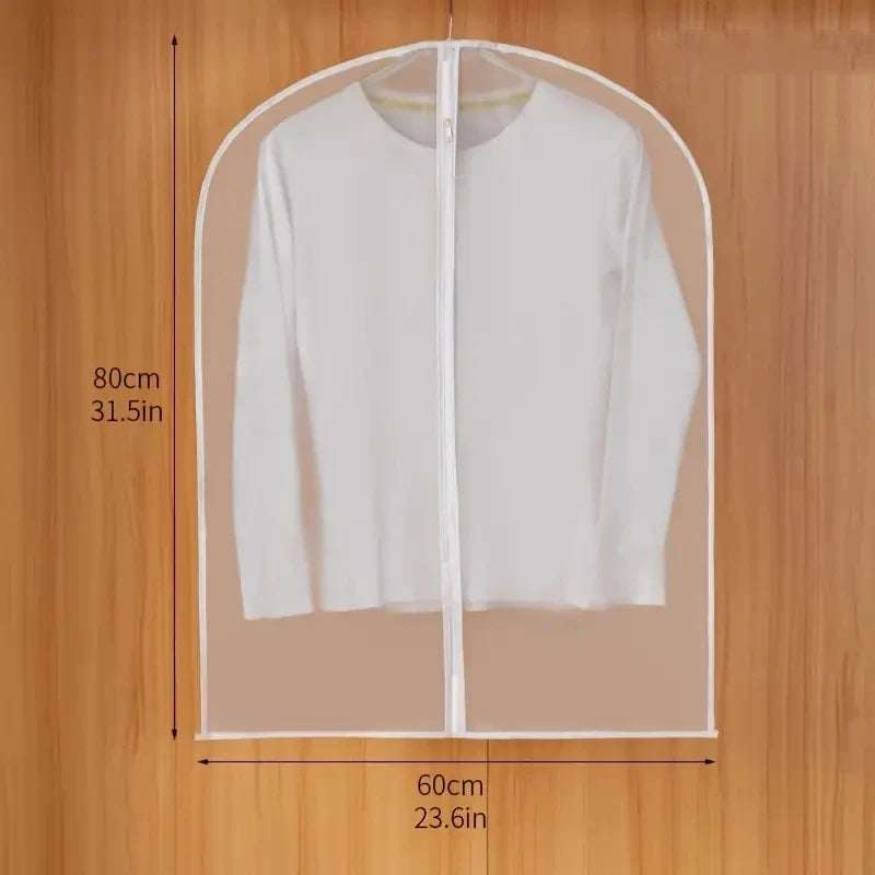 Housse de protection pour vêtements avec fermeture zippée