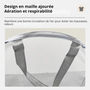 Panier à linge pliable mural compact