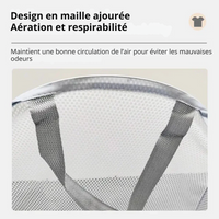 Panier à linge pliable mural compact