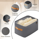 Panier de rangement pliable avec couvercle