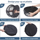 Panier à linge pliable en maille aérée