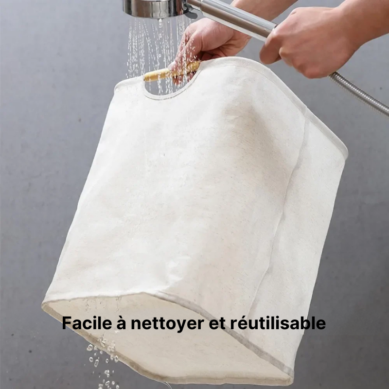 Panier à linge en coton pliable et imperméable
