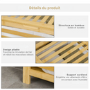 Panier à linge en bambou avec couvercle