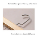 Organiseur cintre multifonction suspendu en bois