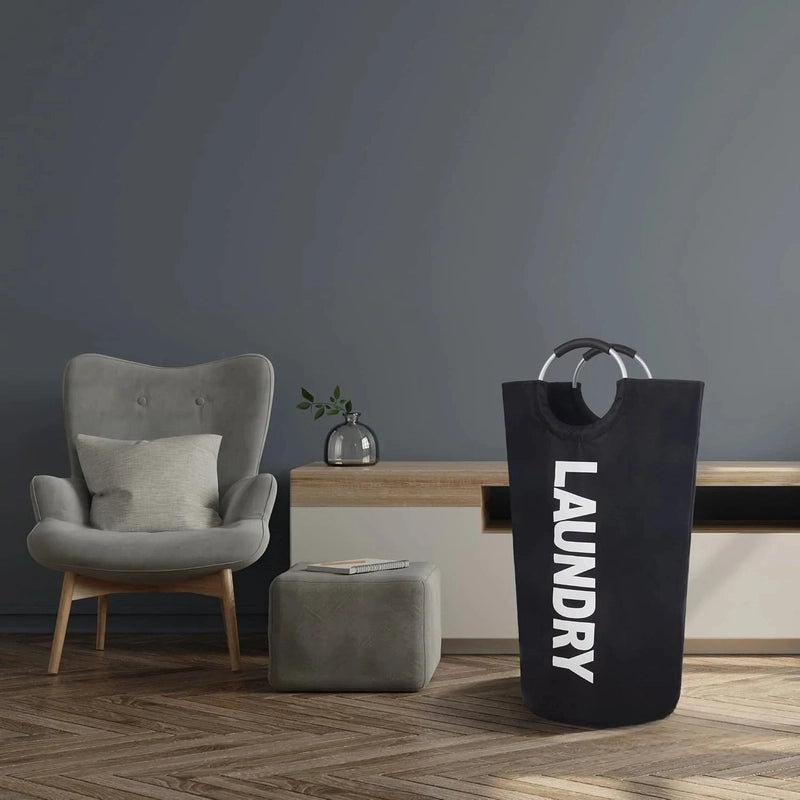 Grand panier à linge pliable en tissu imperméable