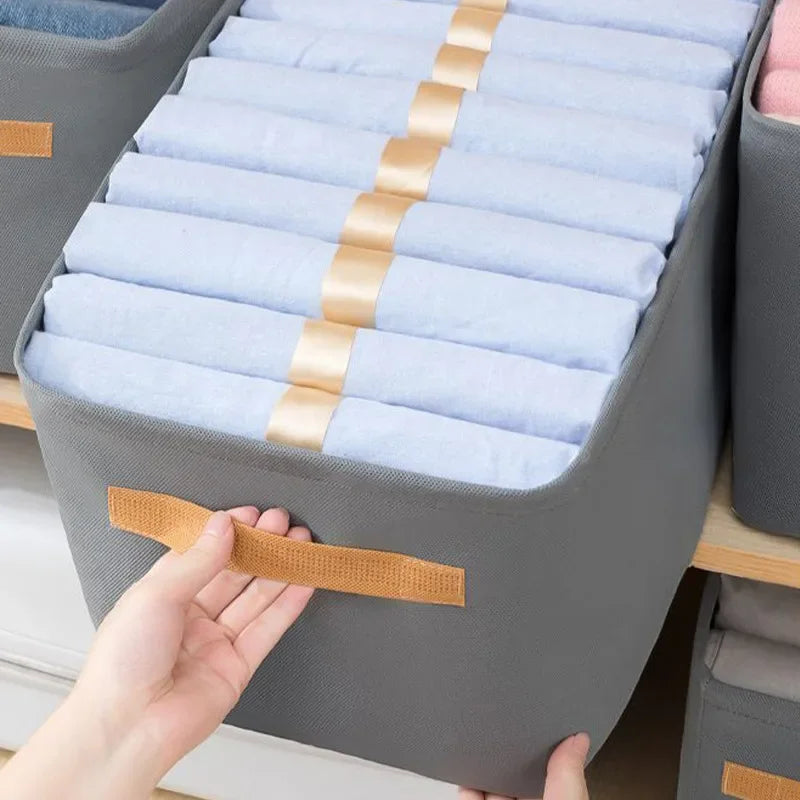 Panier de rangement pliable avec couvercle