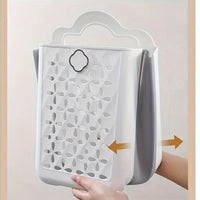 Panier à linge mural pliable en plastique
