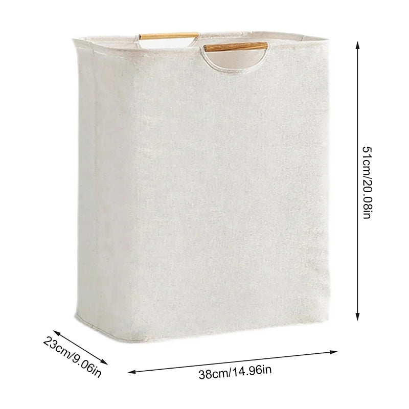 Panier à linge pliable grande capacité avec poignées