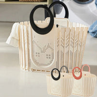 Panier à linge pliable en plastique - gain de place