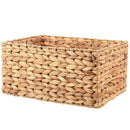 Panier à linge rangement rectangulaire en rotin naturel tressé à la main
