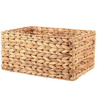 Panier à linge rangement rectangulaire en rotin naturel tressé à la main