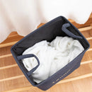 Panier à linge pliable en toile de jute