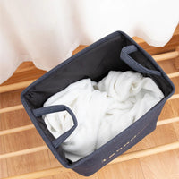 Panier à linge pliable en toile de jute