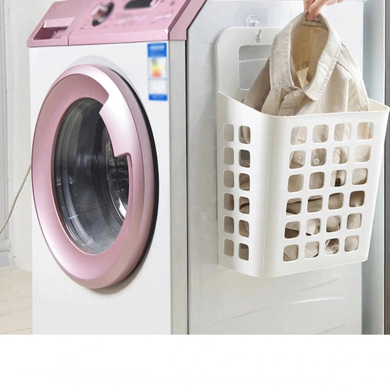 Panier à linge en plastique mural